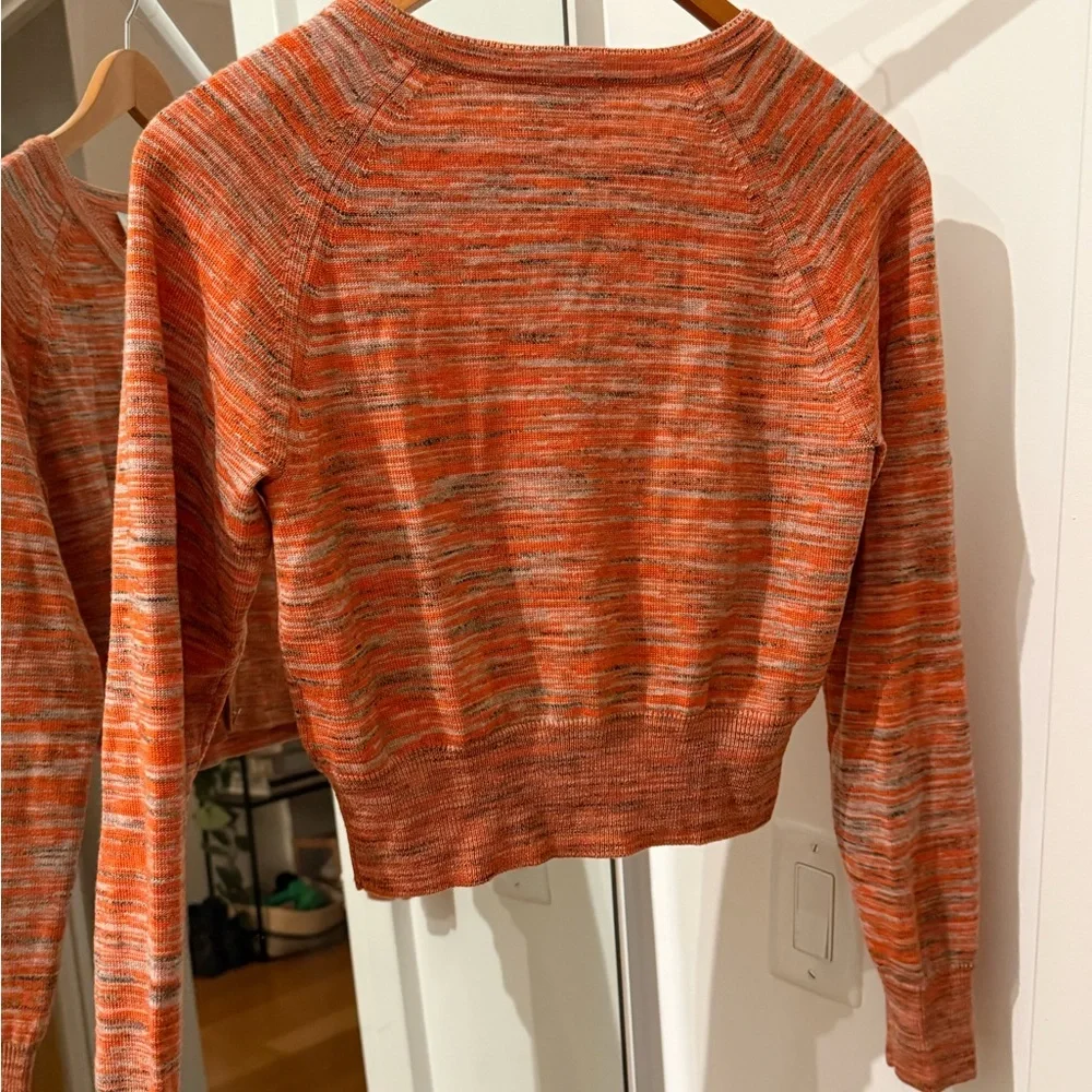 Ganni Multitone Orange Knit Sweater - Picture 4 of 4